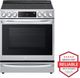 LG 30" PrintProof™ Stainless Steel Smart Slide-In Electric Range with InstaView™ and Air Fry-1