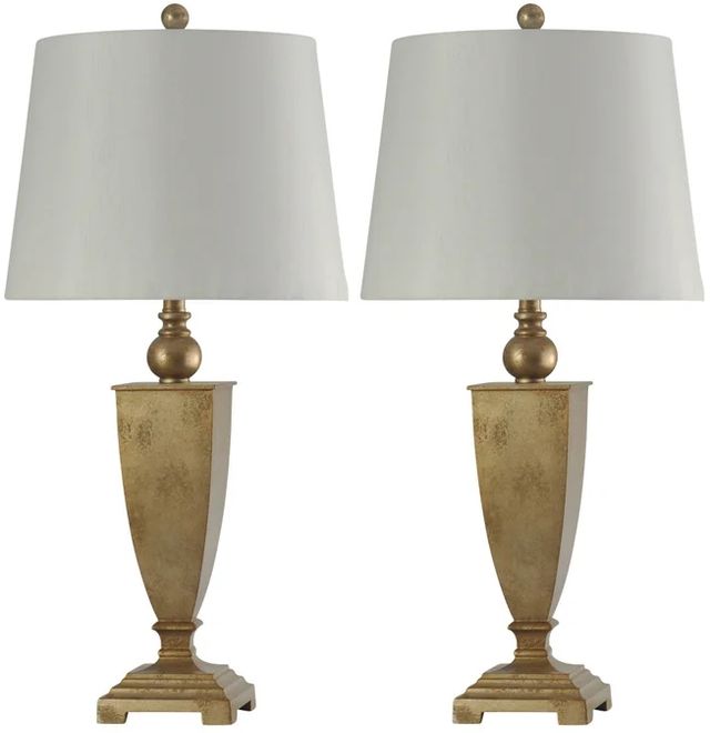 Stylecraft 2-Piece Valier Gold Table Lamp Set-0