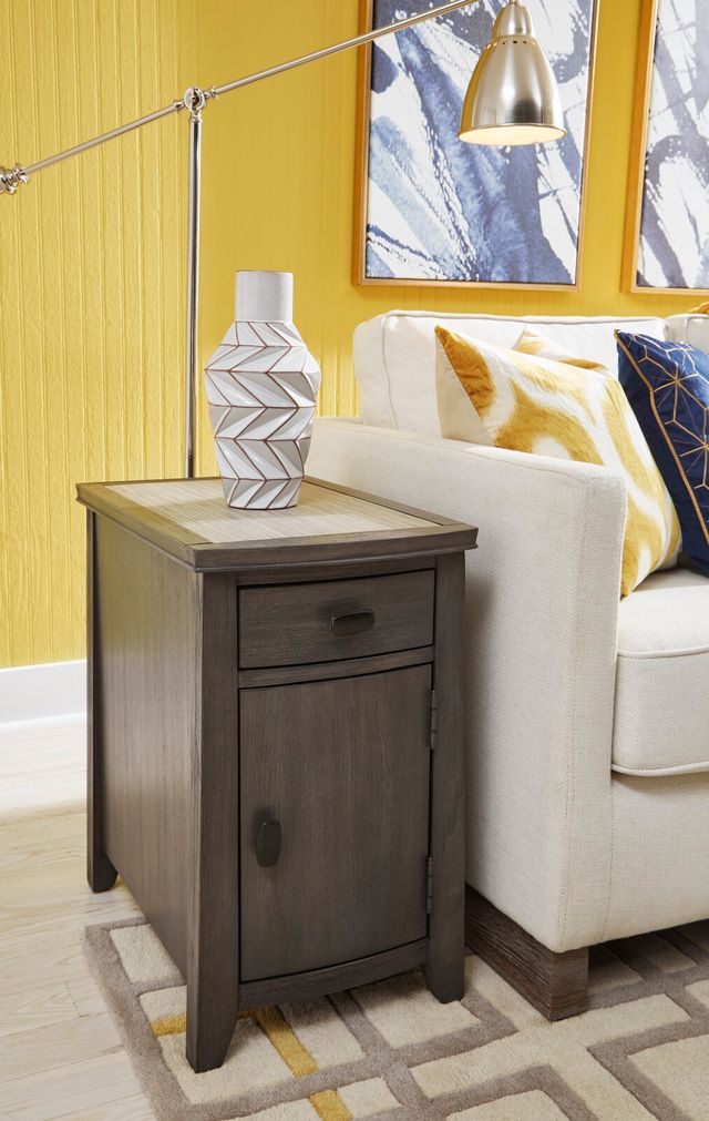 Null Furniture 2217 Gray Chairside Cabinet-0