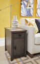 Null Furniture 2217 Gray Chairside Cabinet-0