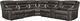 Signature Design by Ashley® Kincord 5-Piece Midnight Curved Power Reclining Sectional-0