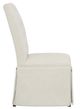Fairfield® Customizable Entree Dining Concave Tall Back Skirted Dining Chair with Tobacco Legs and Buttons-2