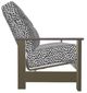 Telescope Casual Leeward Agra Classic/Beachwood Fabric/Polymer Outdoor MGP Cushion Supreme Three-Seat Sofa with Boardwalk Rustic Polymer Arms-2