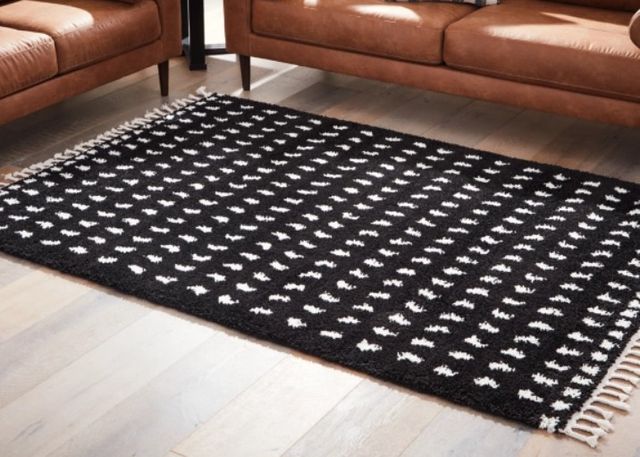 Signature Design by Ashley® Minston Black/White 8'x10' Large Area Rug-3