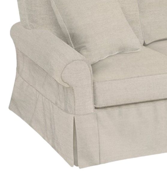Four Seasons Customizable Crissy 3-Seat Slipcovered Sofa-1