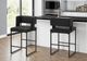 Monarch Specialties Inc. 2-Piece Black 36" Faux Leather Counter Stool Set-1