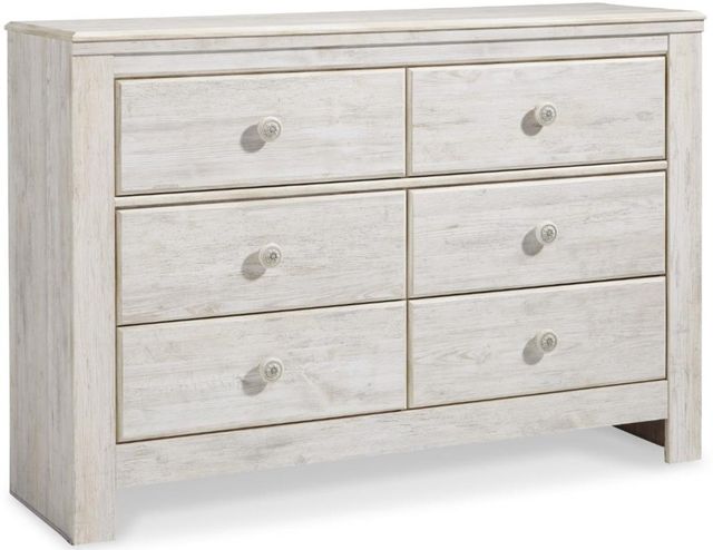 Signature Design by Ashley® Paxberry 2-Piece Whitewash Full Panel Bed Set-2