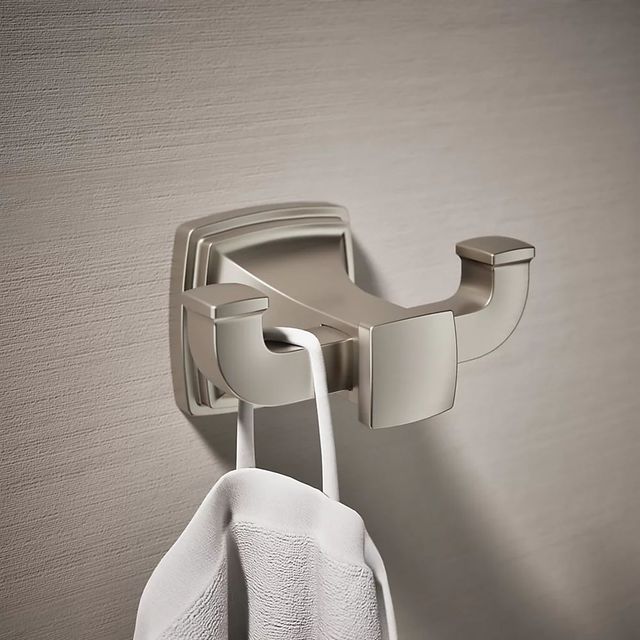 KOHLER® Riff® Vibrant Brushed Nickel Double Robe Hook-1