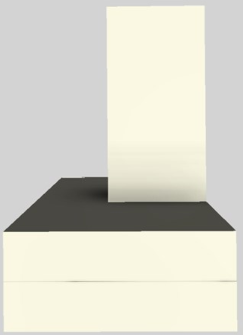 Vent-A-Hood® 48" Biscuit Contemporary Wall Mounted Range Hood-1