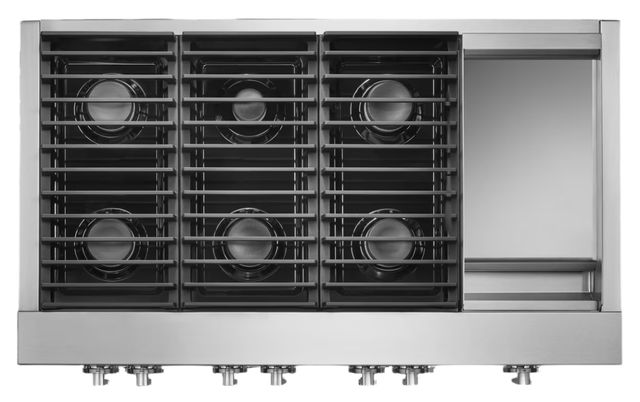 JennAir® NOIR™ 48" Stainless Steel Pro Style Dual Fuel Range-3