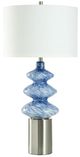 StyleCraft Horizon Haze/Stainless Steel/White Table Lamp-0