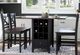 Jofran Inc. Asbury Park 5-Piece AP Black/Autumn Brown Dining Set-1