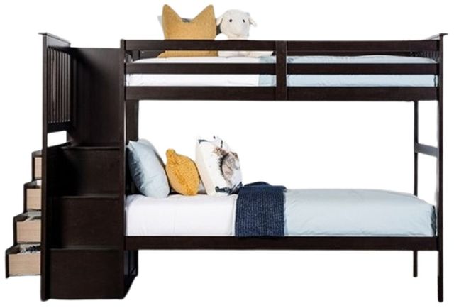 Furniture of America® Ontario Espresso Twin/Twin Bunk Bed-1