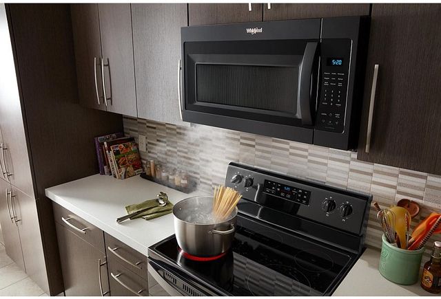 Whirlpool® 30" 1.9 Cu. Ft. Black Over the Range Microwave-3