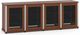 Salamander Designs® Synergy Model 347 AV Cabinet-Dark Cherry/Aluminum-0