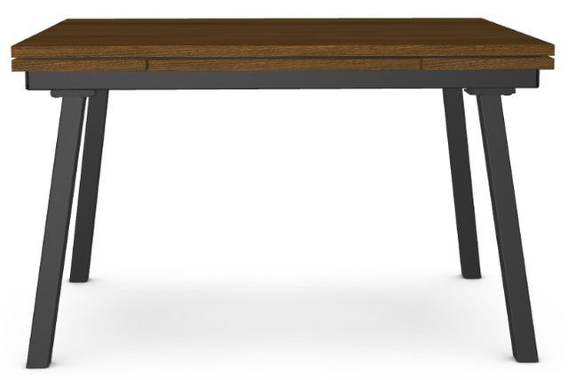 Amisco Customizable Lewis Walnut Veneer 48" Dining Table with Extension-2
