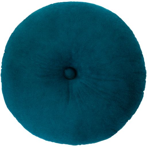 Surya Cotton Velvet Teal 18"x18" Toss Pillow-0