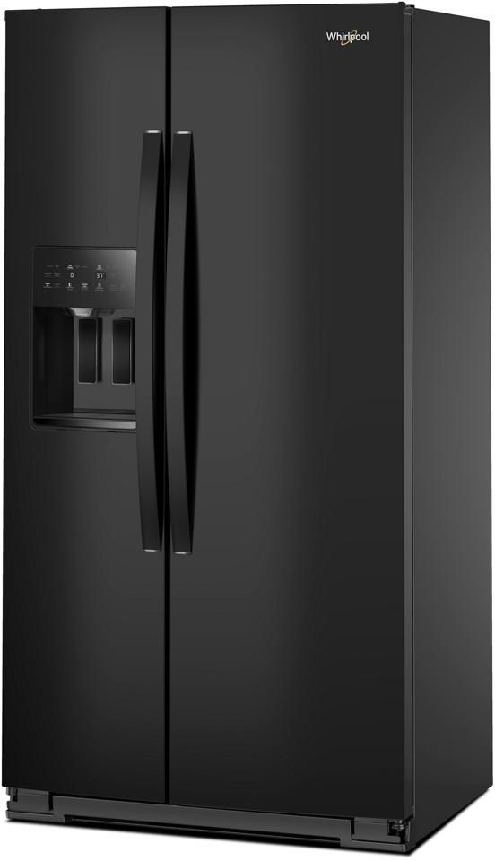 Whirlpool® 36" 20.9 Cu. Ft. Black Counter Depth Side by Side Refrigerator-3