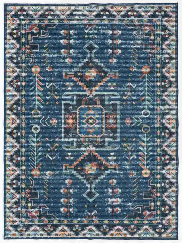 Linon Washable Larson 5'x7' Area Rug-0