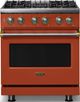 Viking® 5 Series 30" Spriced Cider Pro Style Dual Fuel (LP) Range with Brushed Brass Trim-0