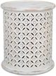Jofran Inc. Global Archive Decker Antique White Small Drum Table-0