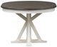 Liberty Furniture Allyson Park Charcoal Dining Pedestal Table with Wirebrushed White Base-4