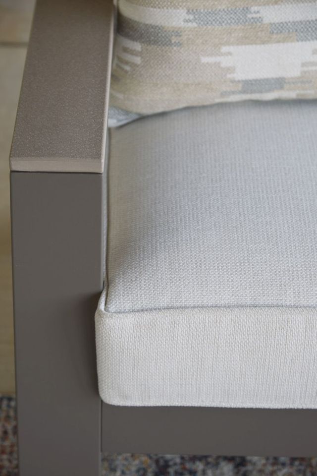 Signature Design by Ashley® Tropicava Taupe/White Outdoor Sofa-2