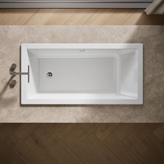 KOHLER® Underscore® White 60" x 30" Drop-In Heated Bubble Massage™ Air Bath-2