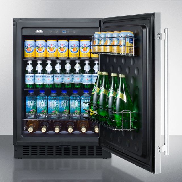 Summit® 4.6 Cu. Ft. Stainless Steel Under the Counter Refrigerator-4