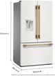 KitchenAid® 36" 30.5 Cu. Ft. Porcelain French Door Refrigerator with Exterior Water and Ice Dispenser-4