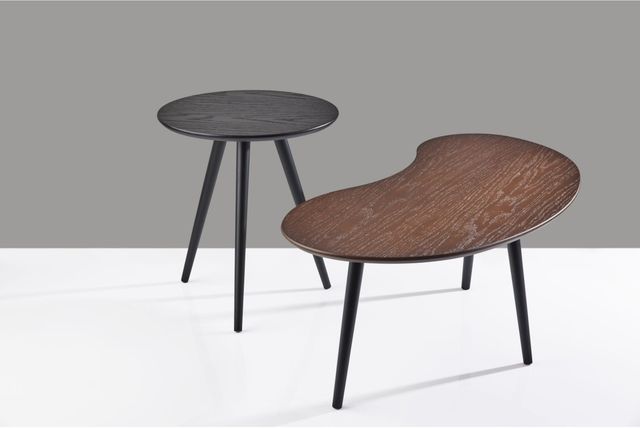 Adesso® Gilmour 2-Piece Black and Walnut Nesting Table with Black Metal Legs-3