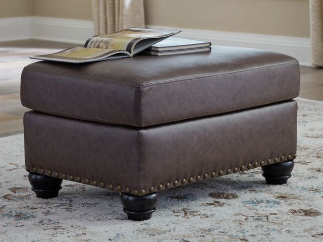 Benchcraft® Roxmere Umber Ottoman-3