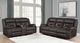 Coaster® Greer 2-Piece Dark Brown Manual Reclining Living Room Set-1