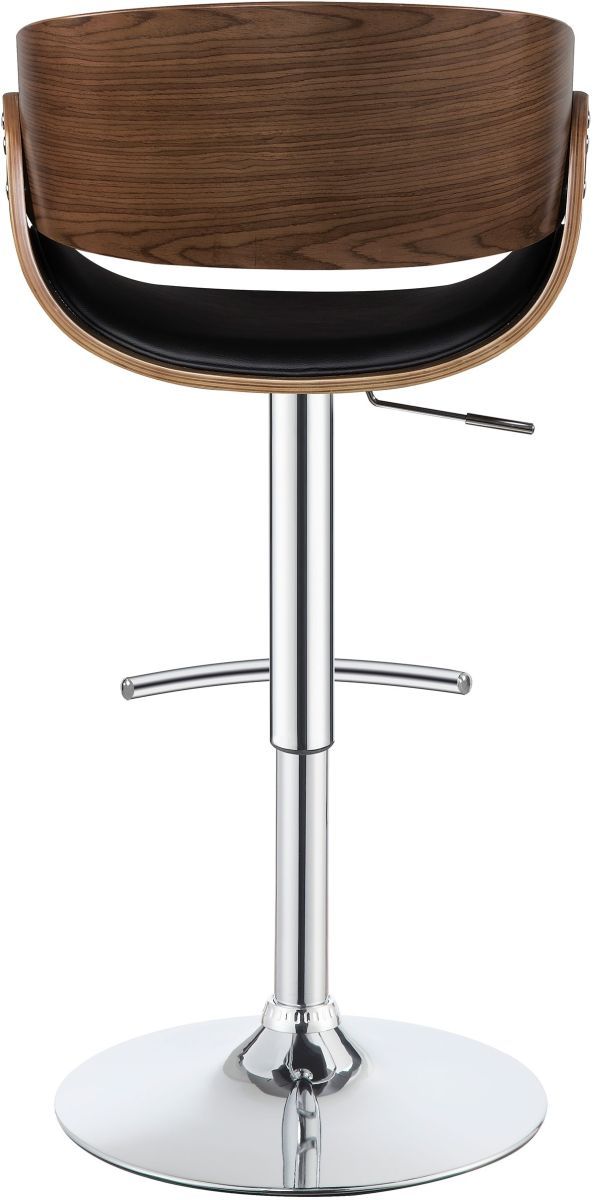 Coaster® Dana Black/Chrome Adjustable Bar Stool-4