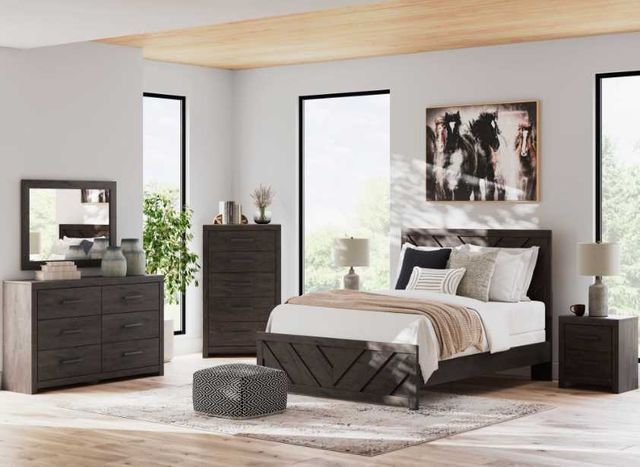 Signature Design by Ashley® Prendonea Charcoal Queen Panel Bedroom set-0