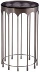 Bassett Mirror Hartley Brown Accent Table with Nickle Base-0