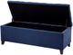 Olliix by Madison Park Navy Shandra Tufted Top Storage Bench-2