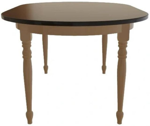 Mavin Customizable 42" x 48" Oval Extendable Dining Table with 18" Leaf-2
