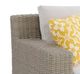 Elements International Ollie Tan/White Cream Olefin and Rattan Outdoor Sofa-1