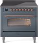 Ilve® Nostalgie II Series 36" Blue Grey Pro Style Induction Range-0