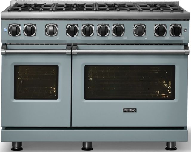 Viking® 7 Series 48'' November Sky Pro Style Gas Range-2