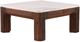 Furniture Classics Williams Natural Marble Top Coffee Table with Brown Base-2