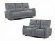 Global Furniture USA Grey Power Reclining Sofa with Reclining Loveseat-1
