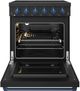 Thor Kitchen 30" Black Pro Style Electric Range with Precision Knob Control & Blue Hardware-1