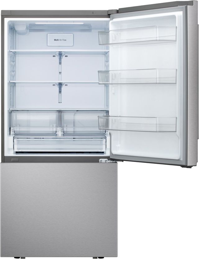 LG 33" 25.5 Cu. Ft. PrintProof™ Stainless Steel Bottom Freezer Refrigerator-1