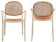 Moe's Home Collection Soren 2-Piece White Iron/Polypropylene Outdoor Dining Chair Set-3
