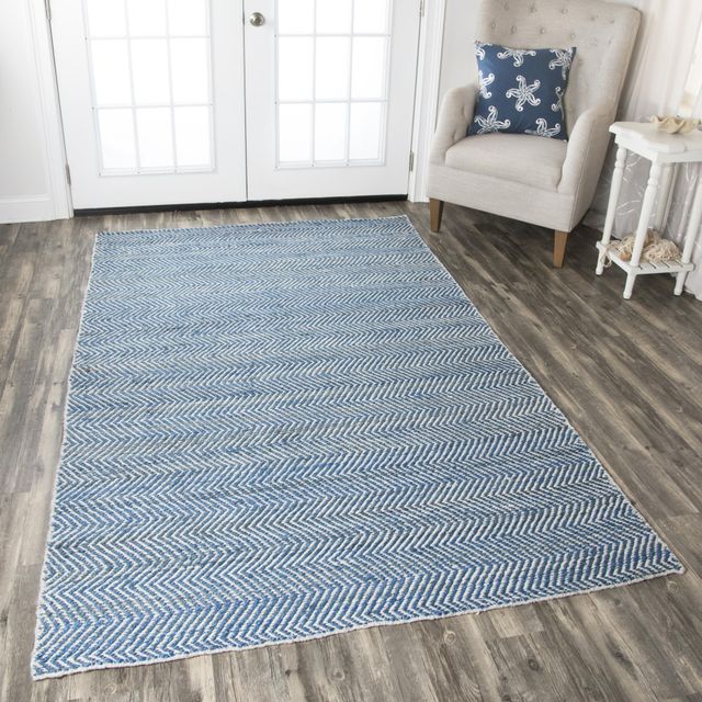 Rizzy Home Ellington Blue 5' x 8' Rug-1