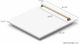 Zline Autograph Edition 24" White Matte Dishwasher Panel with Champagne Bronze Handle-3