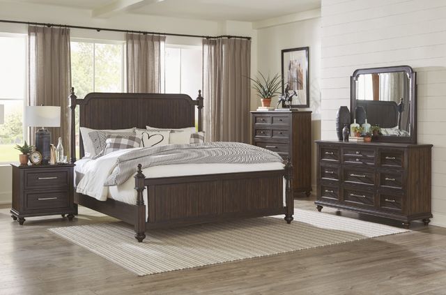 Homelegance® Cardano Driftwood Charcoal Queen Panel Bed-1