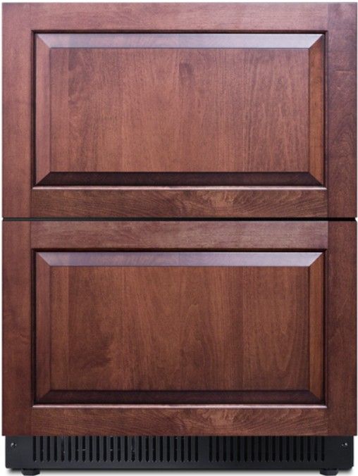 Summit® 24” 3.4 Cu. Ft. Panel Ready 2 Drawer Under the Counter Refrigerator-0